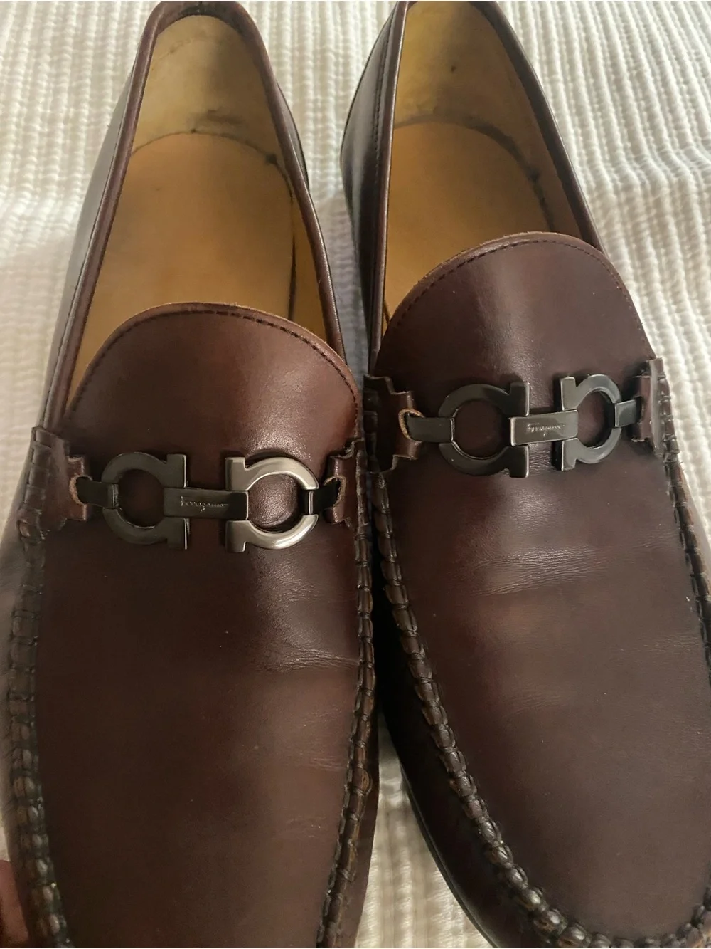 Salvatore Ferragamo smooth dark